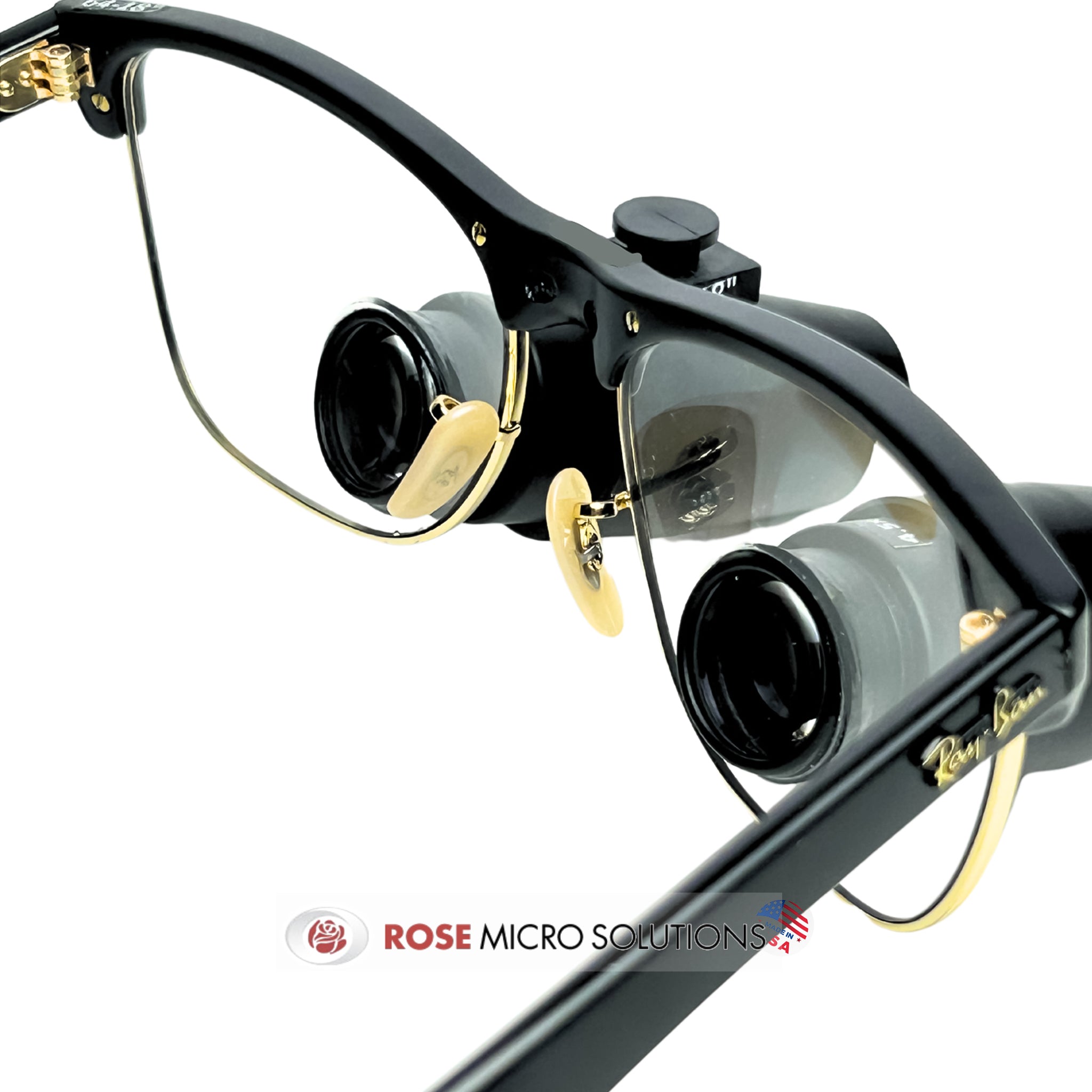 RayBan loupes (Club Master Frame Frame) 4.5X Expanded Field TTL from Rose Micro Solutions