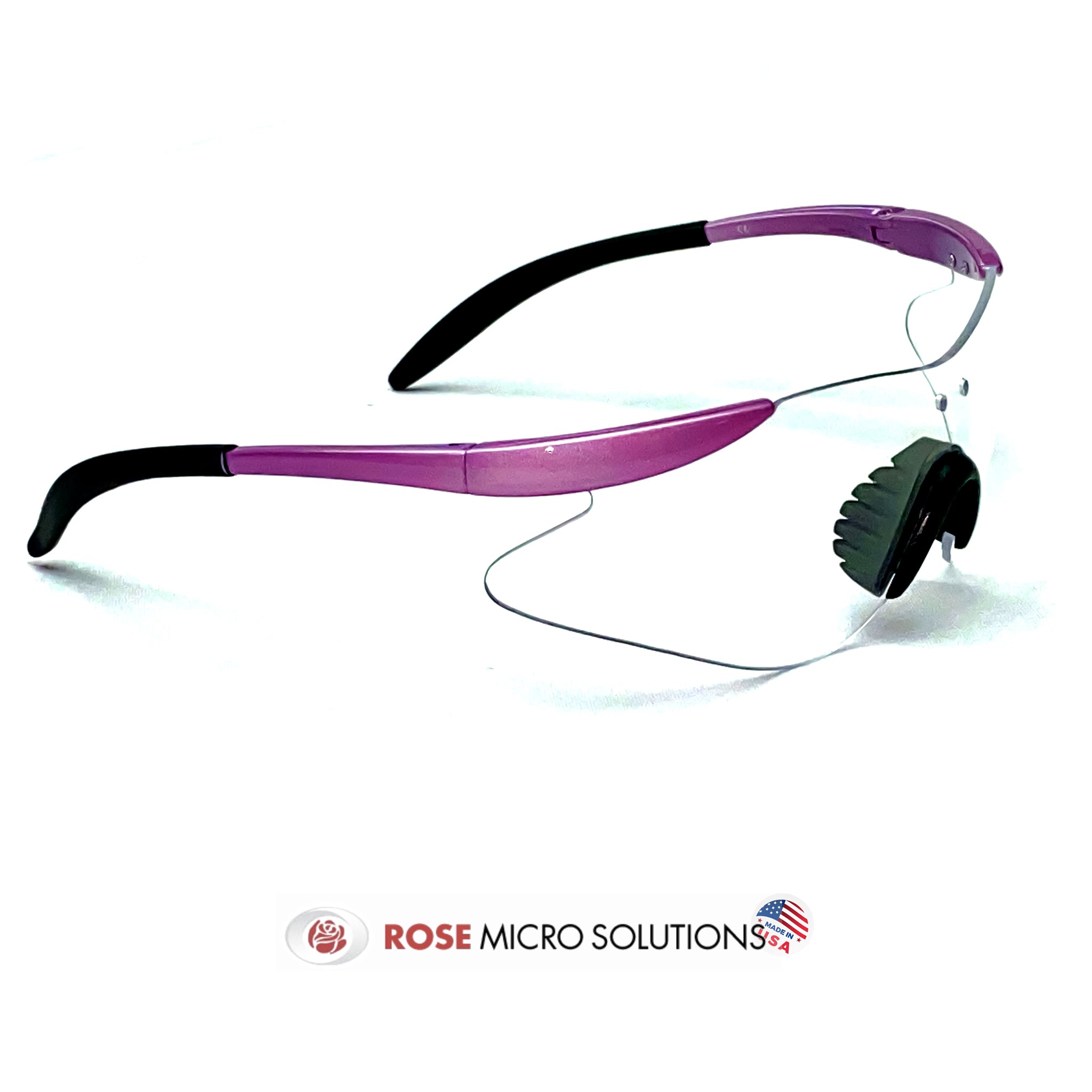 2.5X Magnification Waterproof Loupe on Rose Safety Frames from Rose Micro Solution