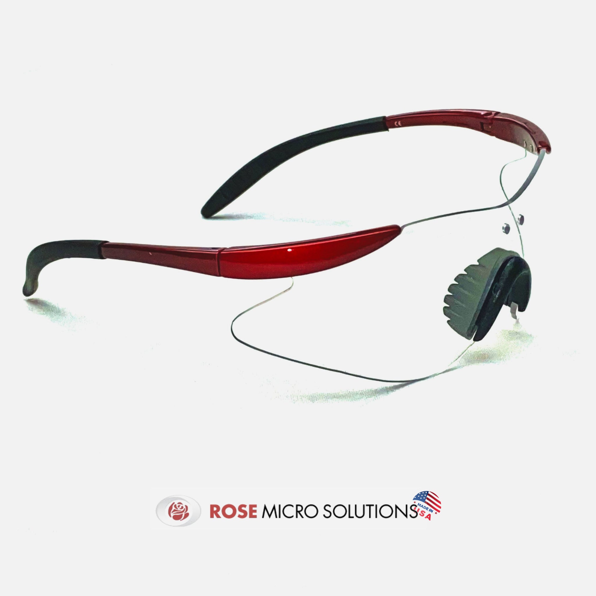2.5X Magnification Waterproof Loupe on Rose Safety Frames from Rose Micro Solution