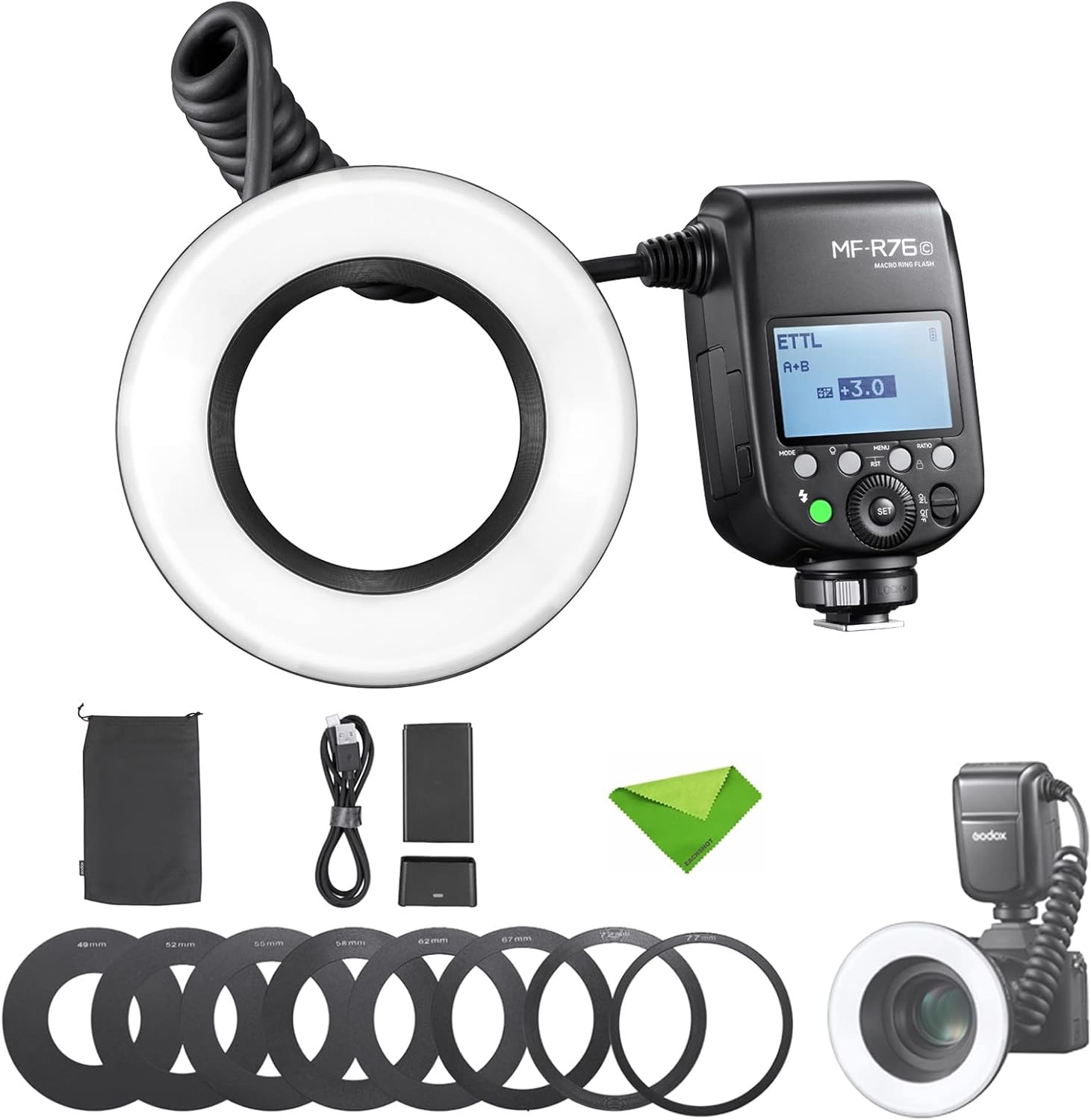 Godox Macro Ring Flash for Canon Cameras Dental Photography