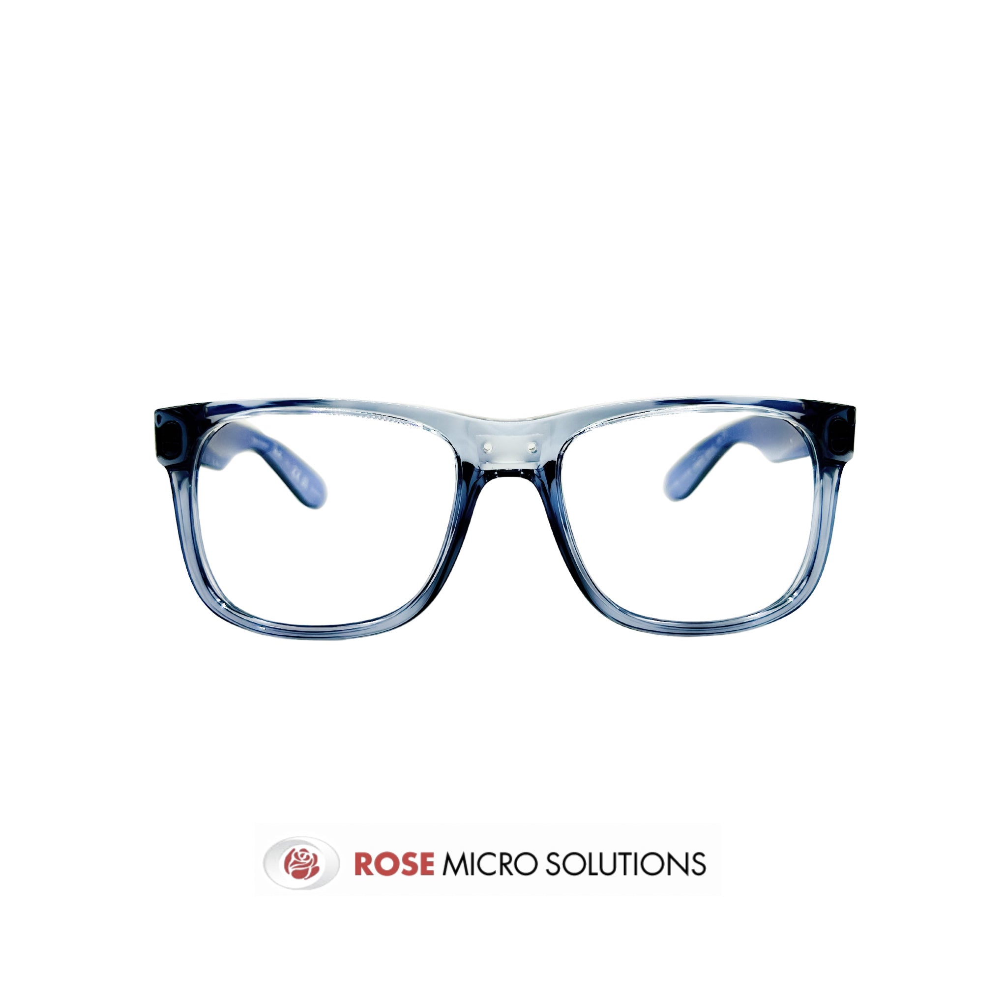 2.5X Magnification Loupe on Ray-Ban Justin Frame from Rose Micro Solutions